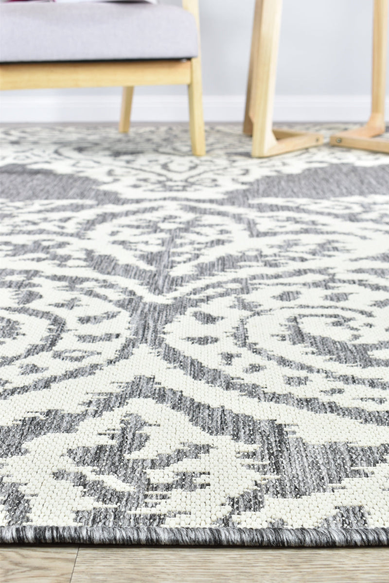 Alaska Indoor Outdoor 05 Grey Cream Rug