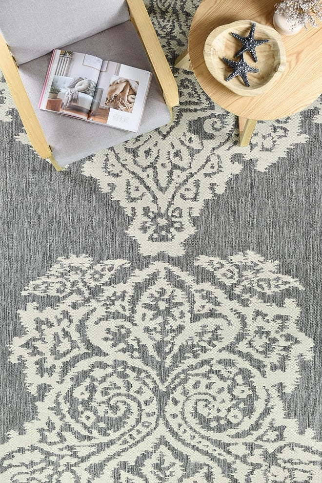 Alaska Indoor Outdoor 05 Grey Cream Rug