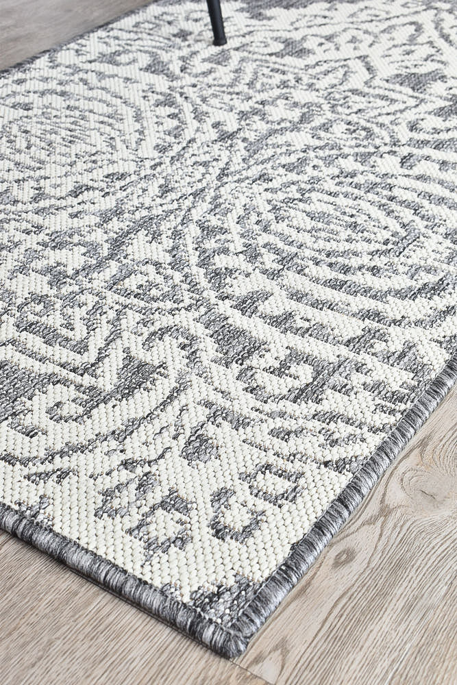 Alaska Indoor Outdoor 05 Grey Cream Rug