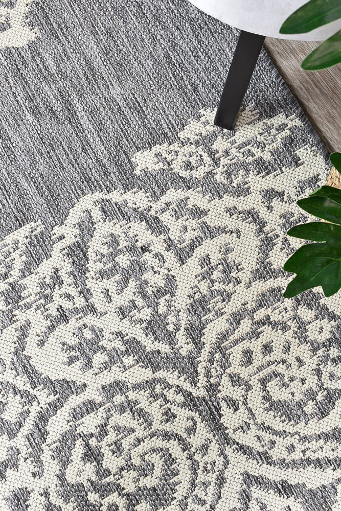 Alaska Indoor Outdoor 05 Grey Cream Rug