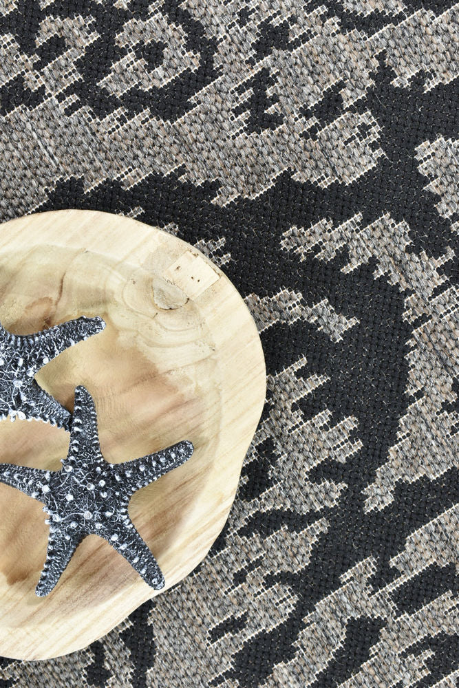 Alaska Indoor Outdoor 05 Brown Black Rug