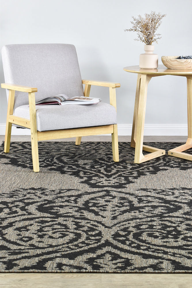 Alaska Indoor Outdoor 05 Brown Black Rug