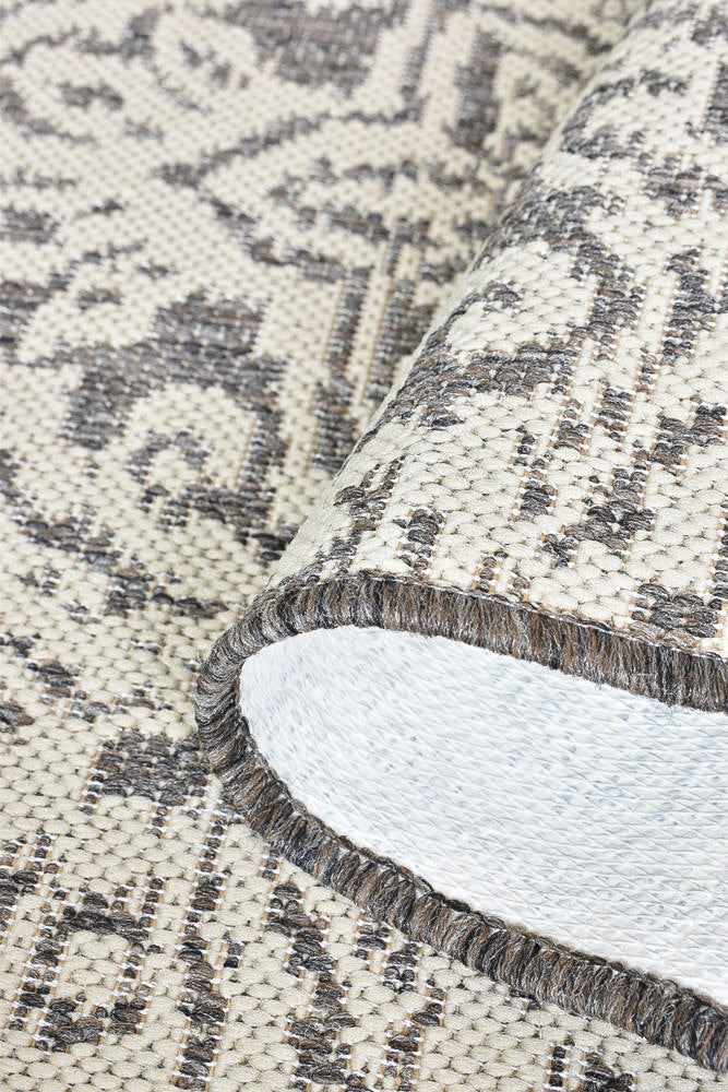 Alaska Indoor Outdoor 05 Brown Cream Rug