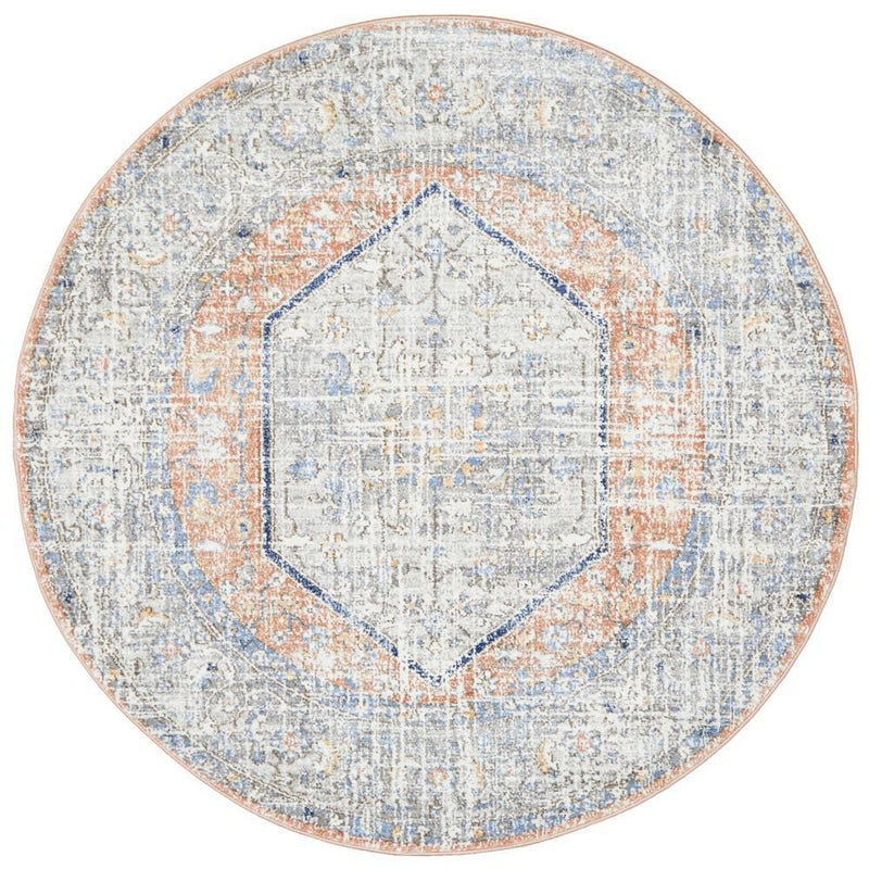 Mayfair Lorissa Peach Round Rug