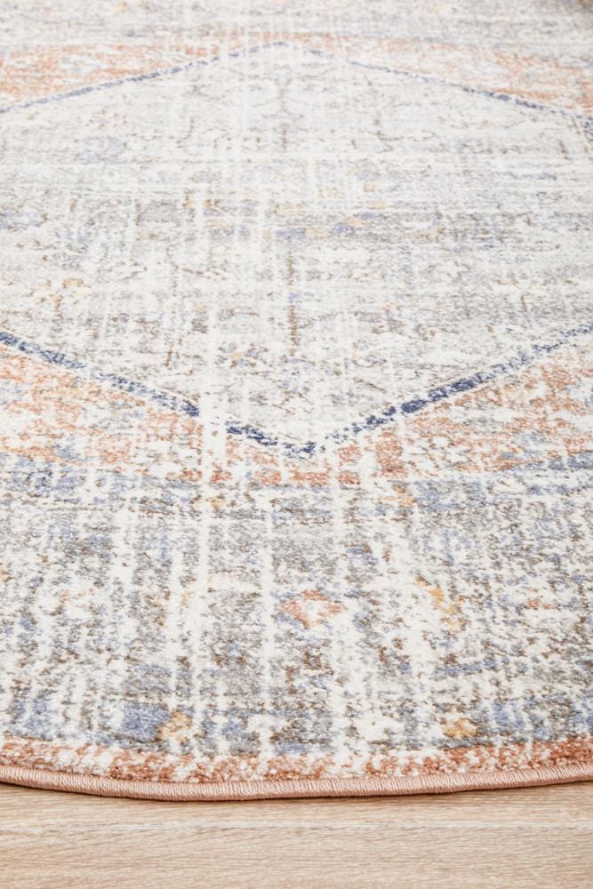 Mayfair Lorissa Peach Round Rug