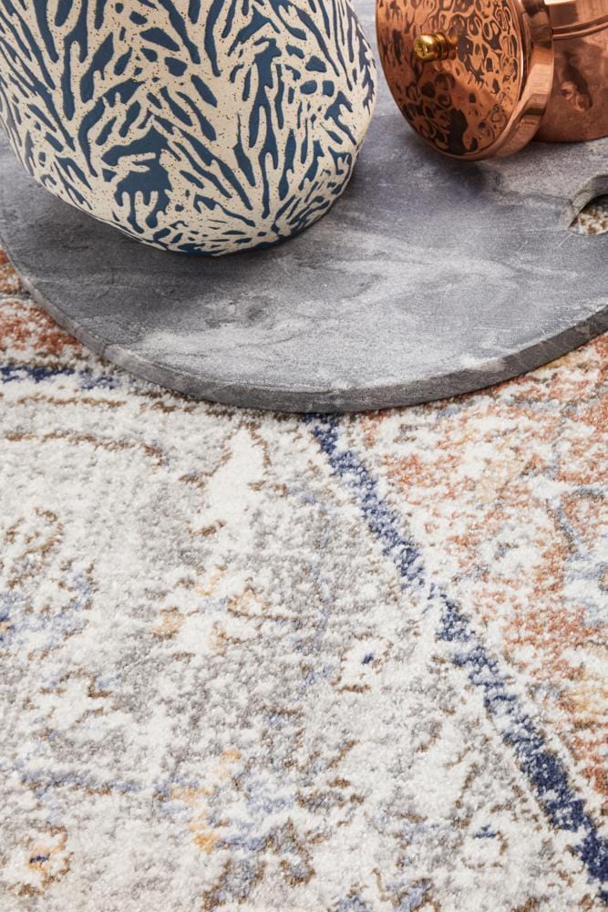 Mayfair Lorissa Peach Round Rug