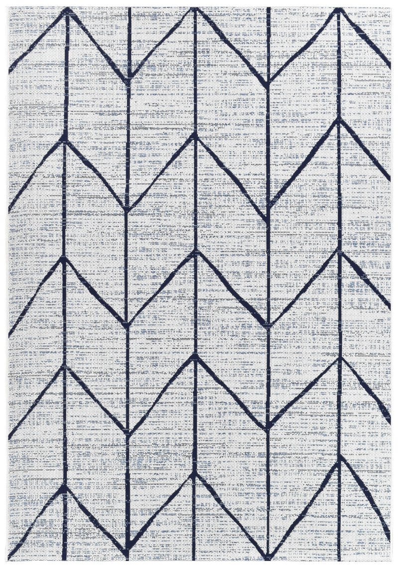 Mirada Cream Blue Outdoor Rug