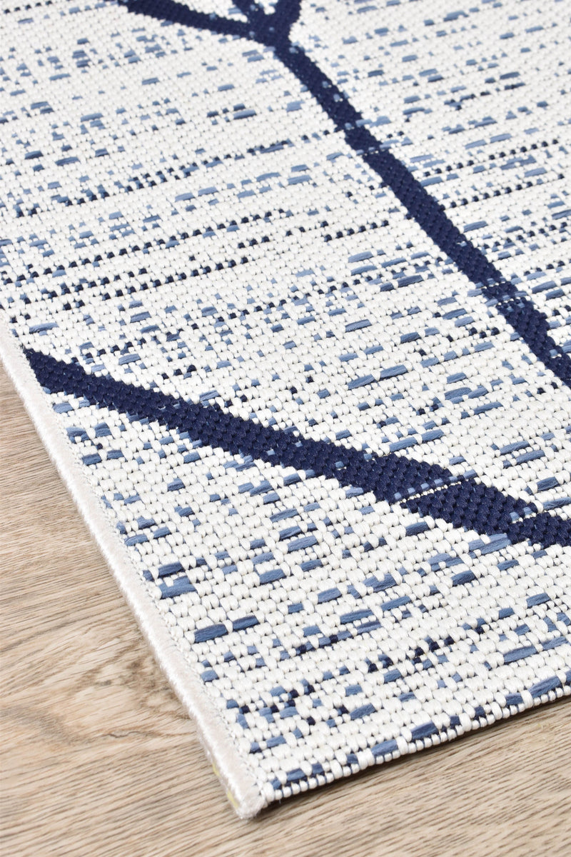 Mirada Cream Blue Outdoor Rug
