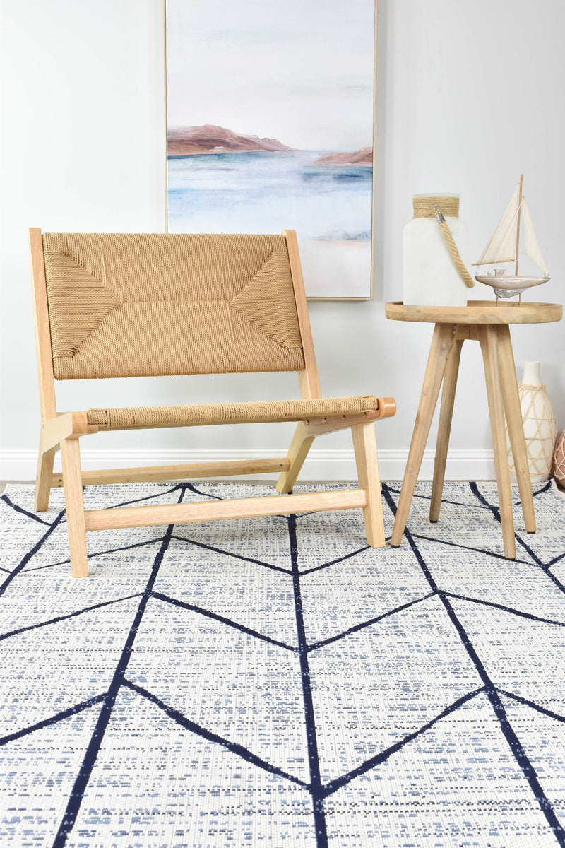 Mirada Cream Blue Outdoor Rug