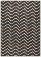 Moroccon Style Chevron Design Brown Beige Rug