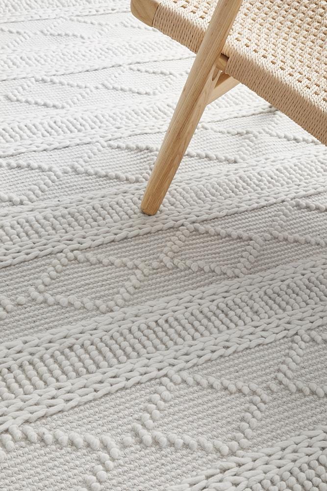 Maison Zoe Grey Wool Rug