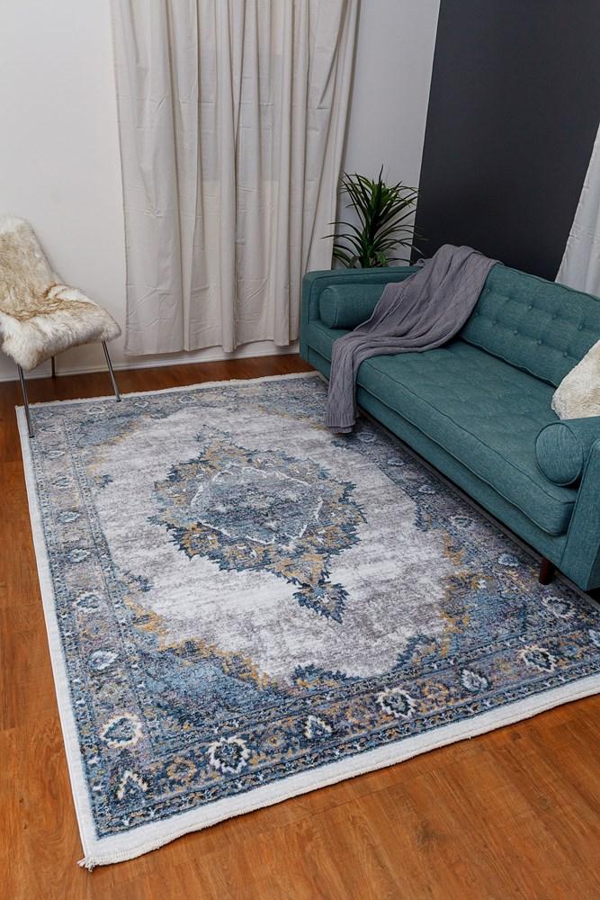 Mystic 96 Silver Blue Rug