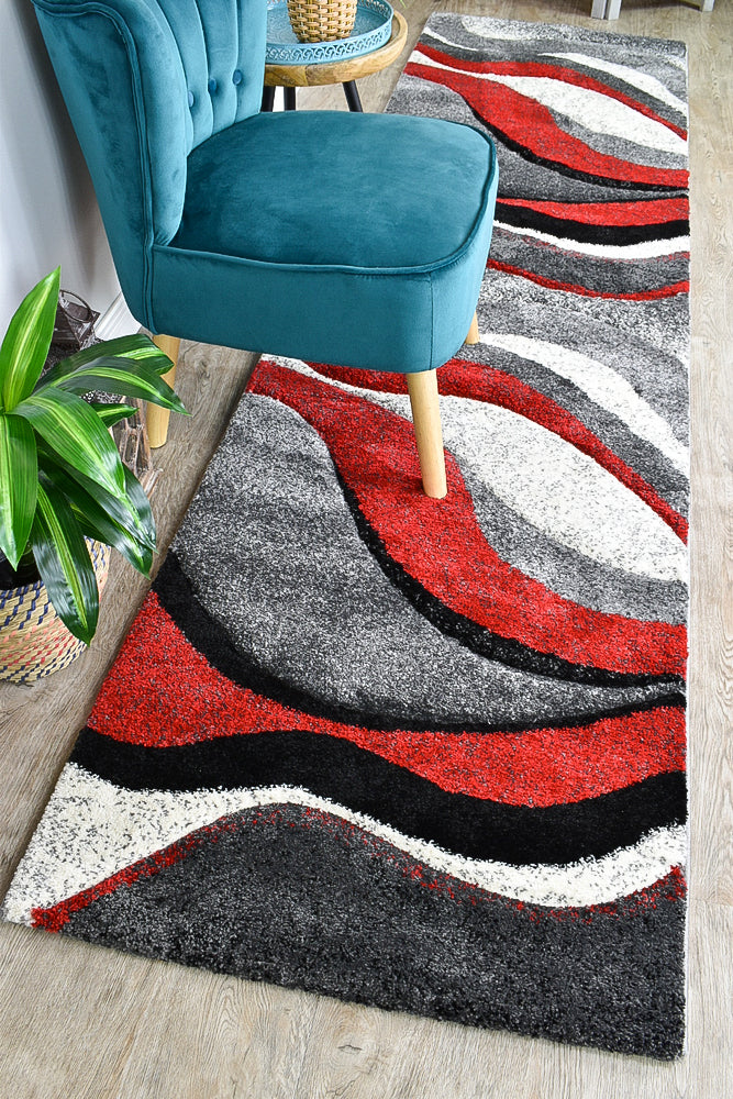 Dahlia 300 Red Rug