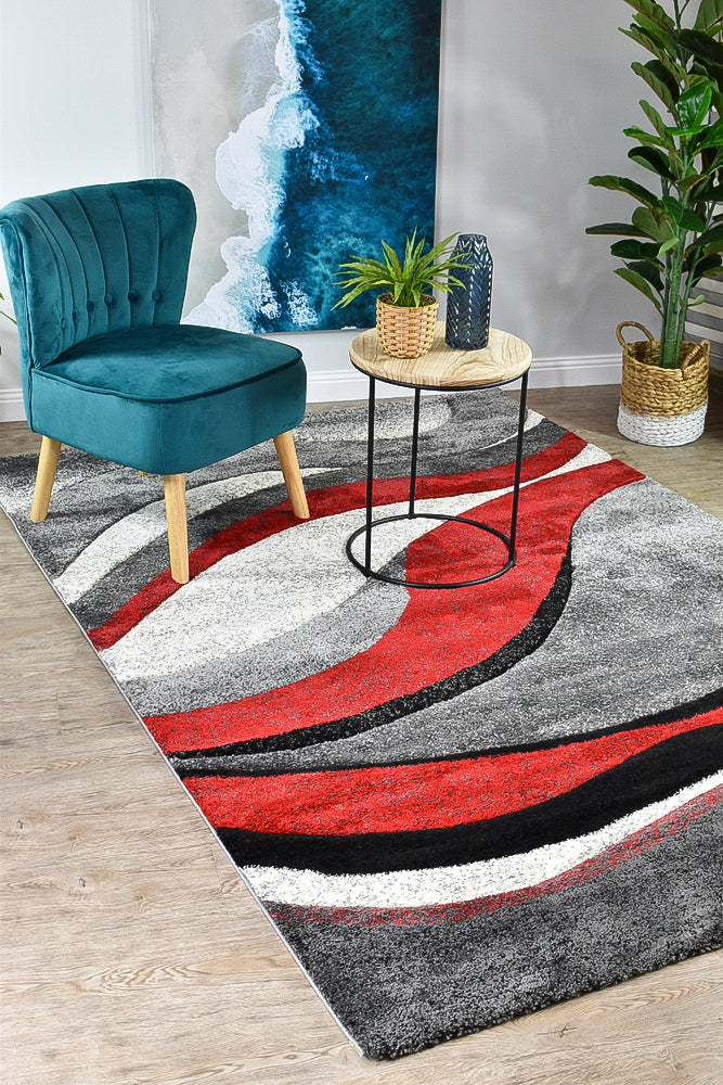 Dahlia 300 Red Rug