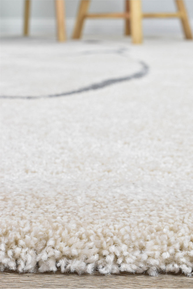 Polar Bear Snow Shag Rug