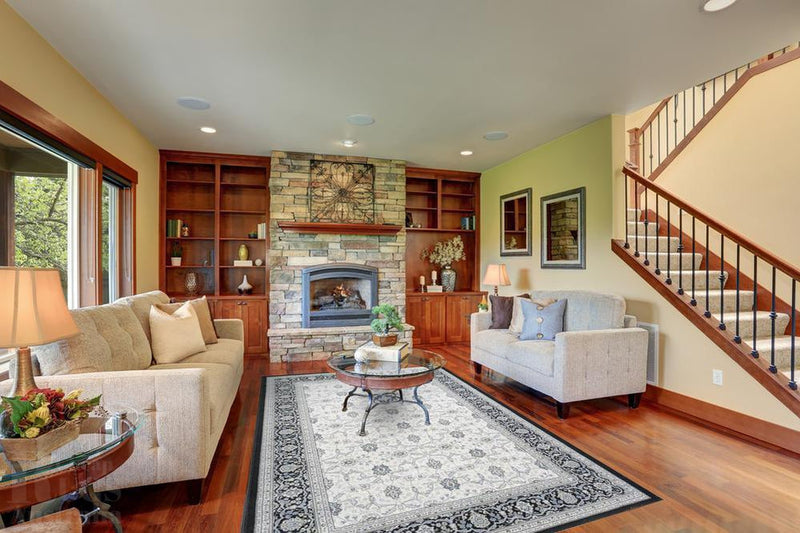 Nain Traditional Sky Blue Rug