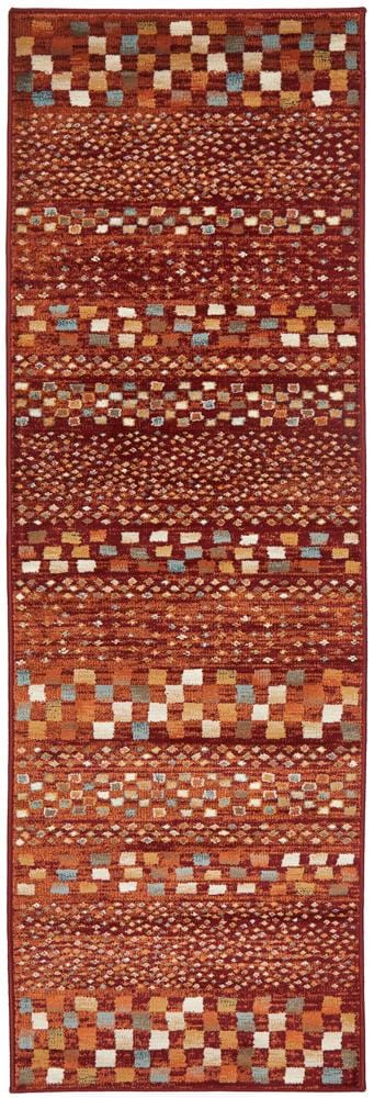 Oxford Mayfair Squares Rust Rug
