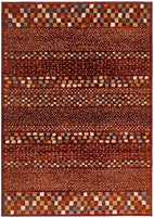 Oxford Mayfair Squares Rust Rug