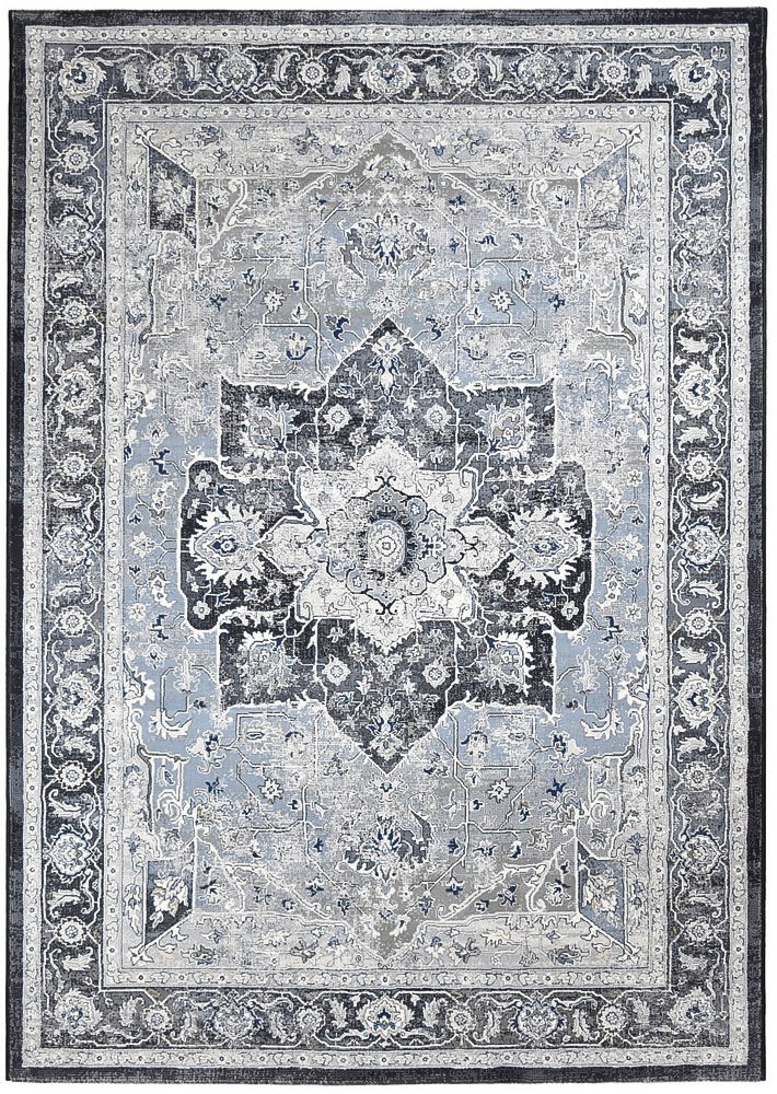 Zeus Blue Medallion Rug