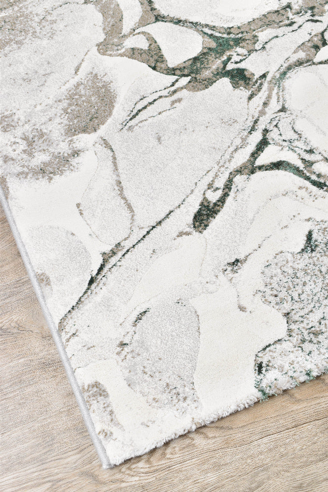 Prisma Emerald Green Abstract Rug