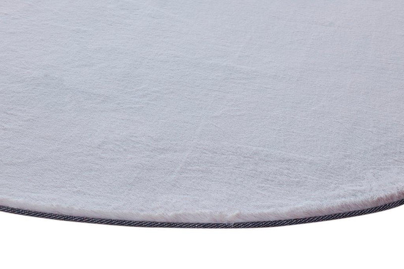 Pony Gris Grey Round Rug