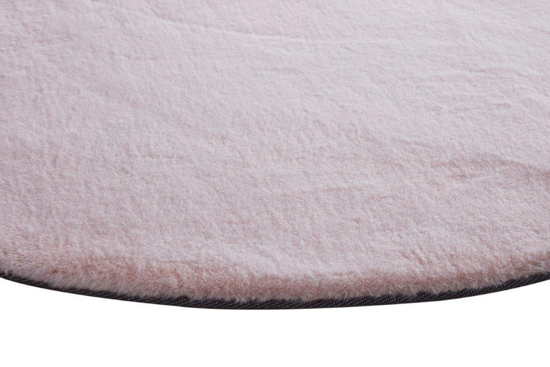 Pony Soft Pink Round Rug