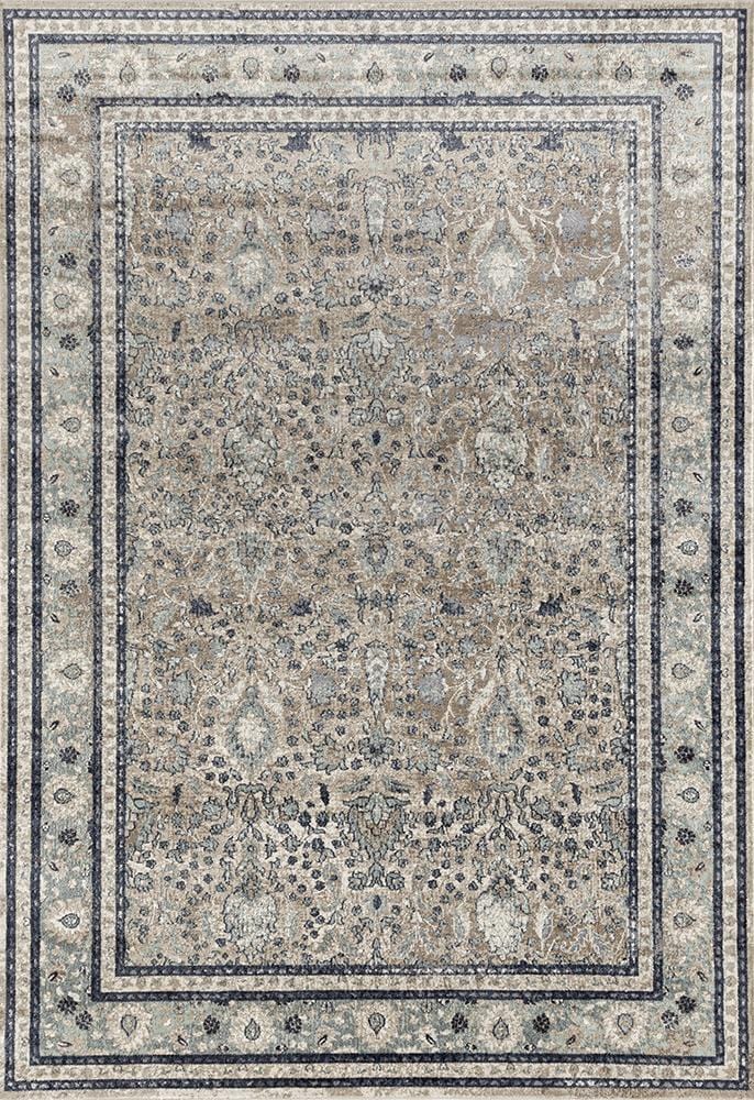 Providence Rim Traditional Beige Rug