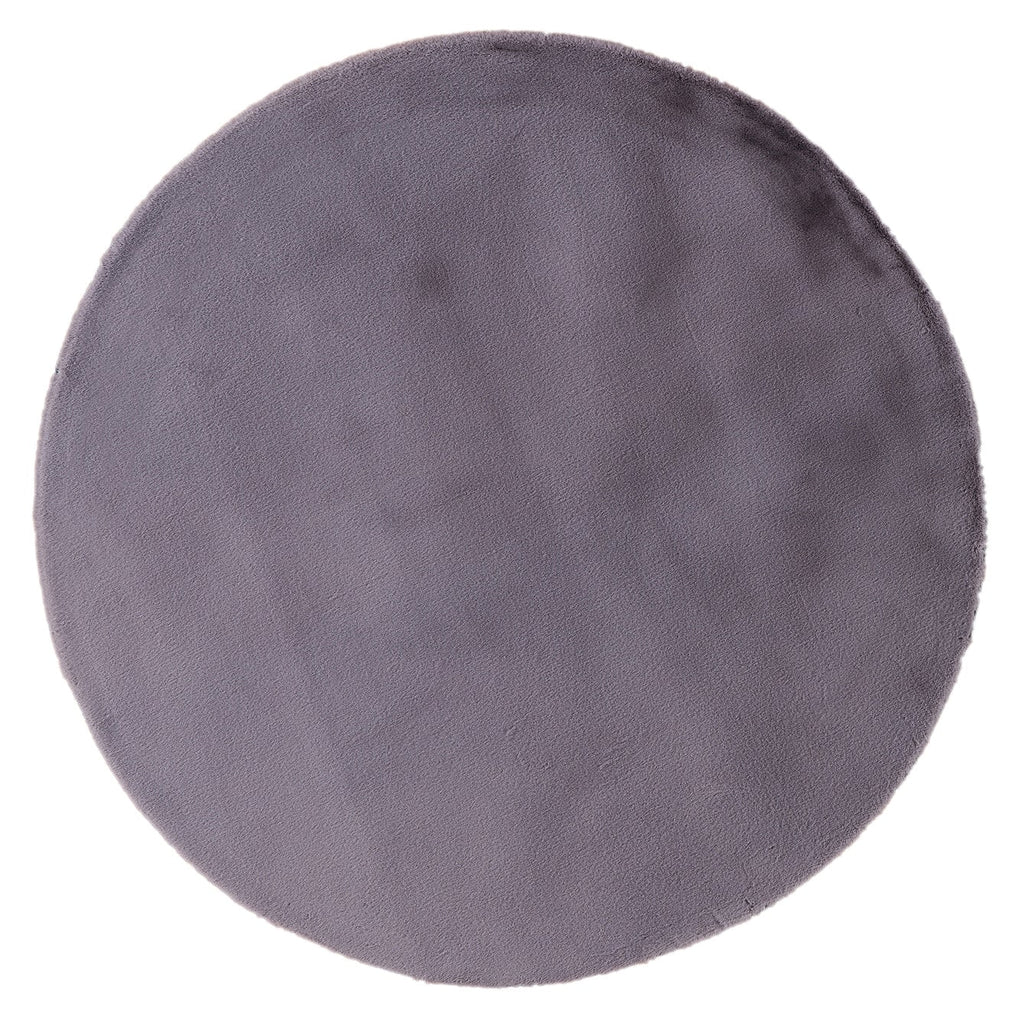 Pony Gunmetal Round Rug