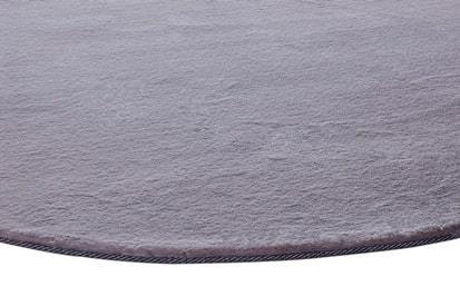 Pony Gunmetal Round Rug