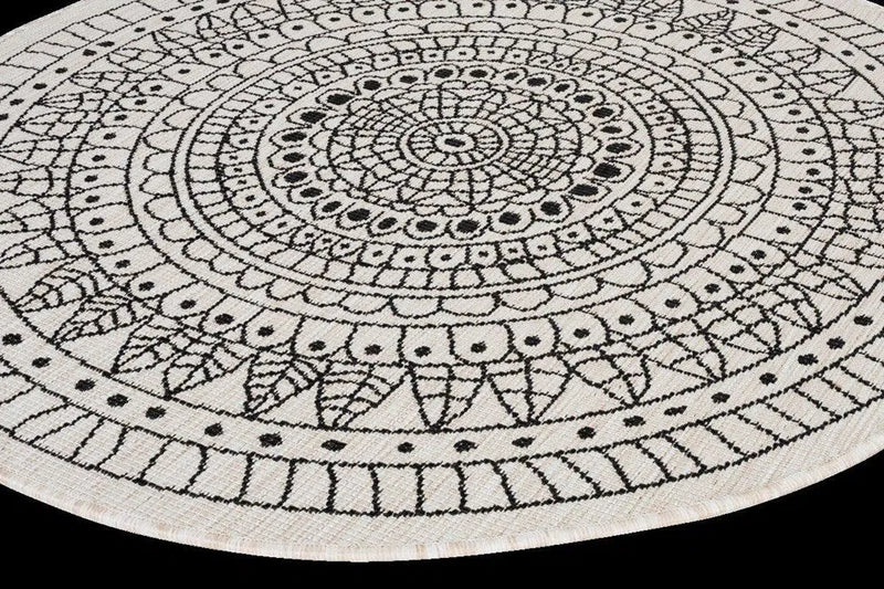 Terrazzo 39 Reversible Round Black