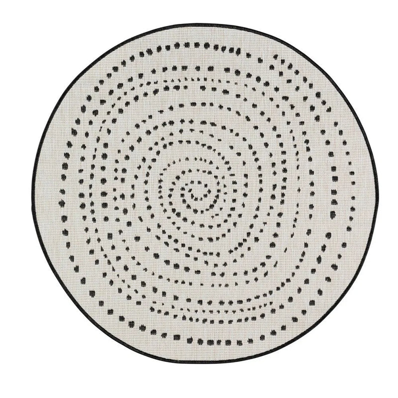 Terrazzo 40 Reversible Round Black