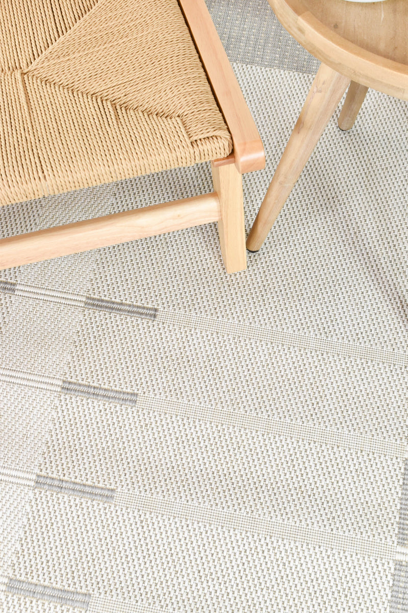 Samba Silver Cream Outdoor Rug