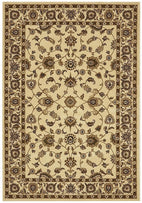 Sydney Collection Classic Rug Ivory With Ivory Border