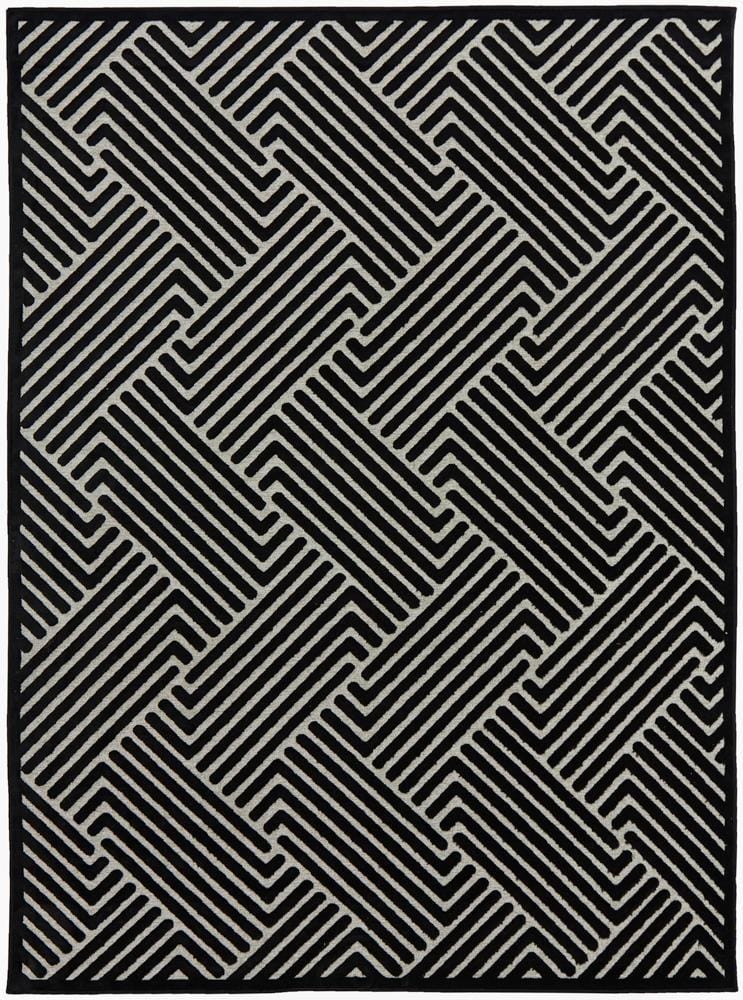 York Cindy Black & Gold Rug