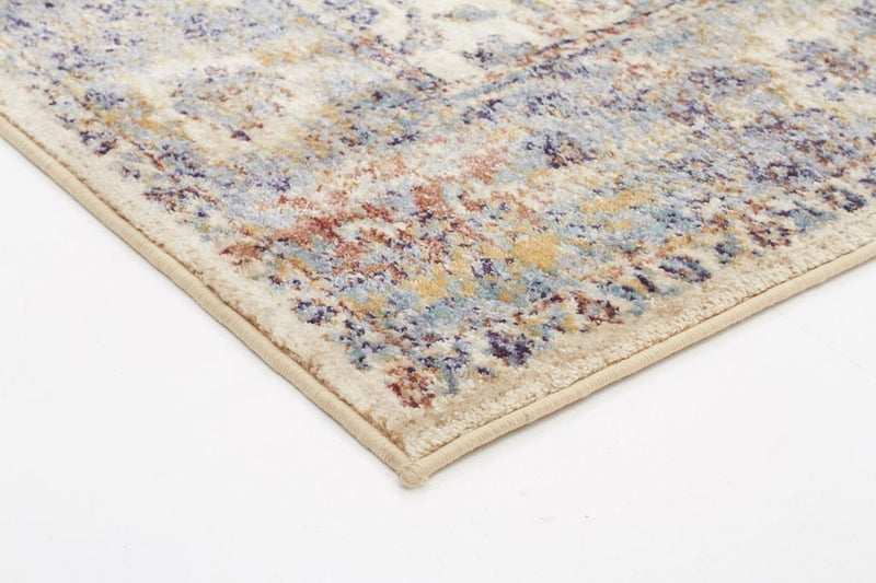 Anastasia-Sanremo Stunning Designer Rug Ivory Blue-RUG HOME