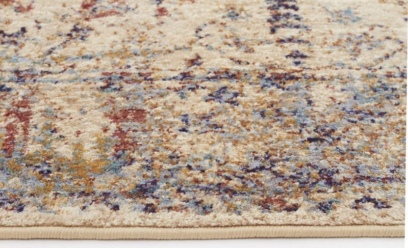 Anastasia-Sanremo Stunning Designer Rug Ivory Blue-RUG HOME