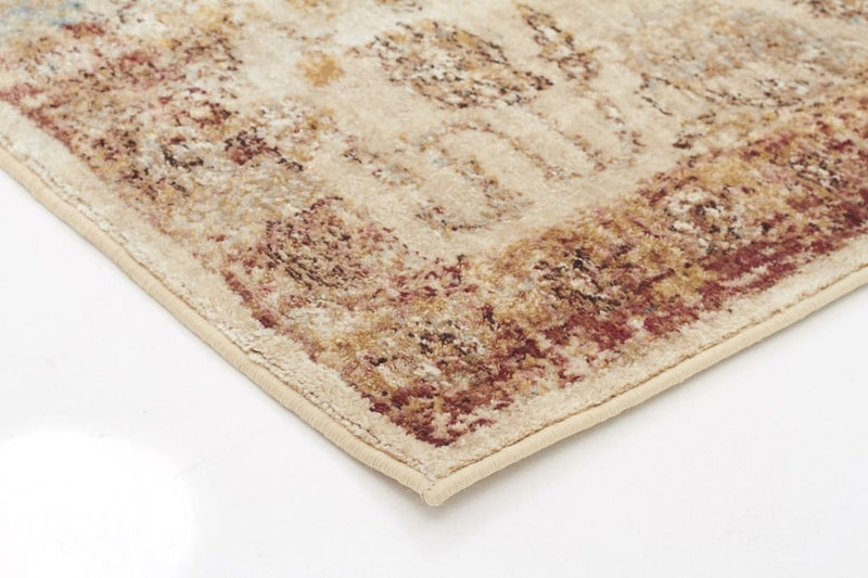 Anastasia-Tuskany Stunning Designer Rug Ivory Rust-RUG HOME