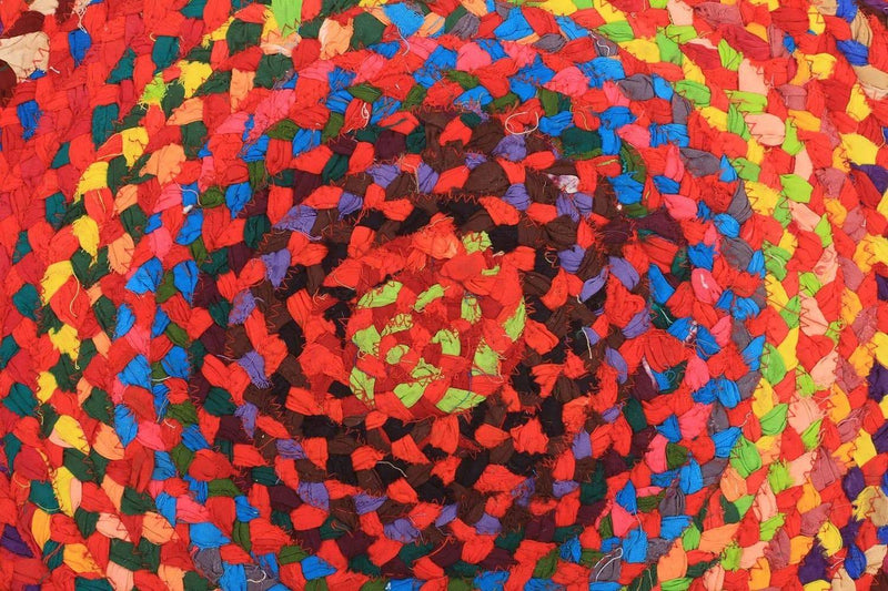 Atrium-Chandra Braided Cotton Rug Multi