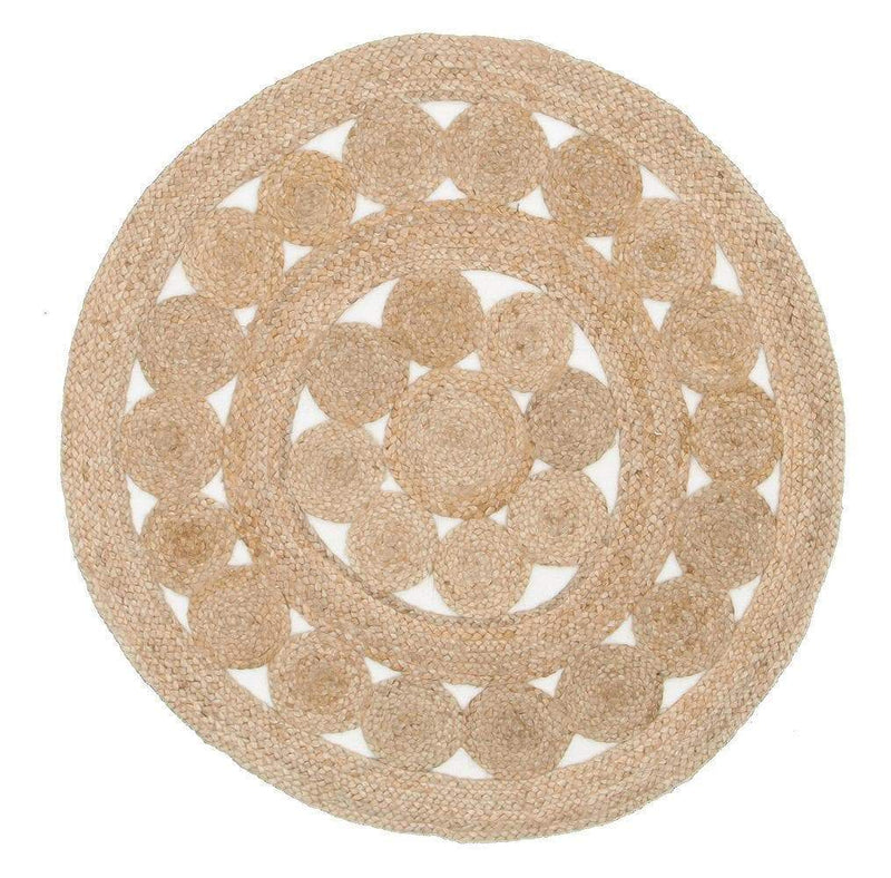 Atrium-Natural Daisy Jute Rug