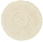 Atrium-Round Jute Natural Rug Bleached