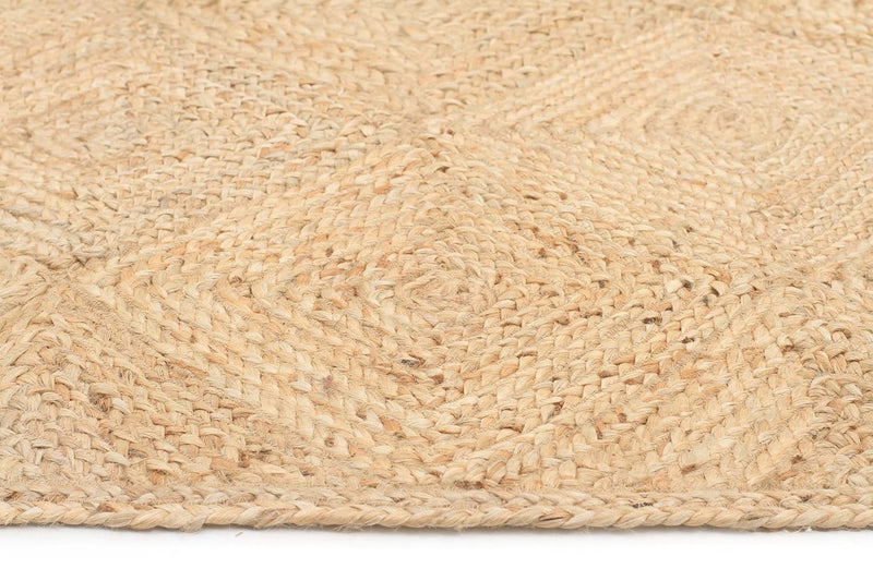 Atrium-Round Jute Natural Rug Charcoal