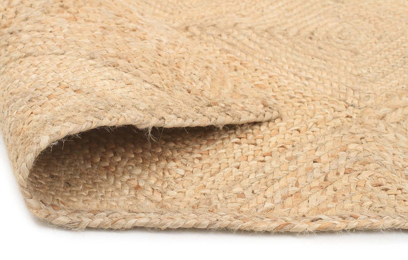 Atrium-Round Jute Natural Rug Charcoal