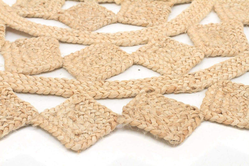 Atrium-Round Jute Natural Tessellate Rug