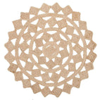 Atrium-Round Jute Natural Tessellate Rug