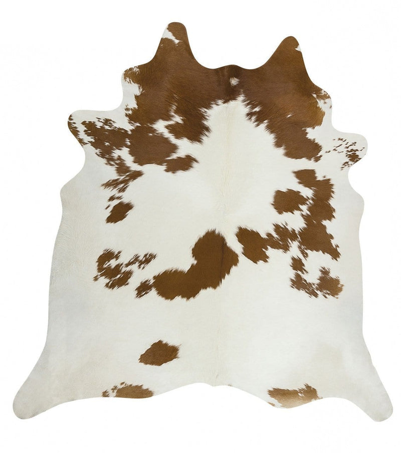 Cowhide-Exquisite Natural Cow Hide Brown White