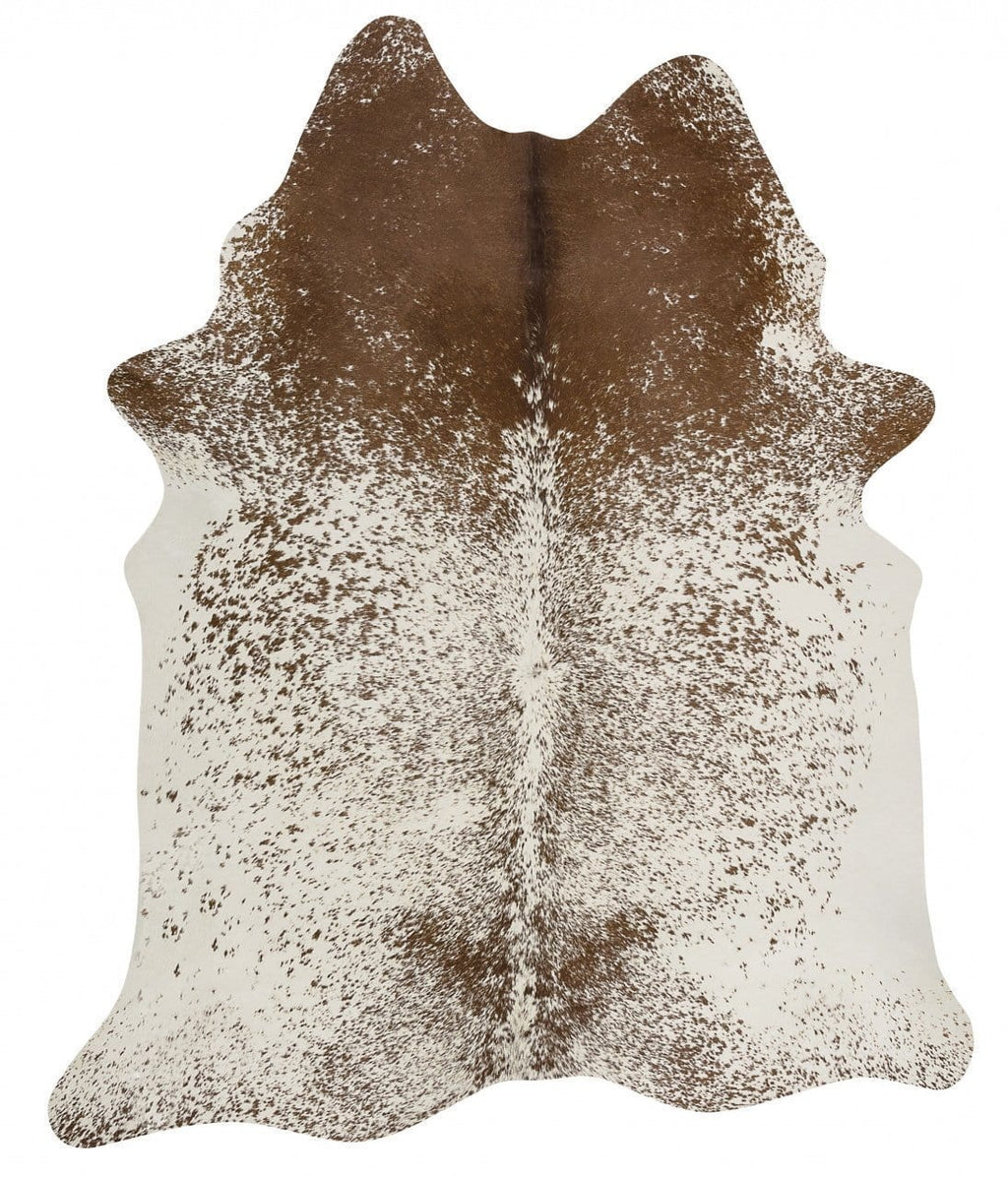 Cowhide-Exquisite Natural Cow Hide Salt & Pepper Brown