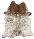 Cowhide-Exquisite Natural Cow Hide Salt & Pepper Brown