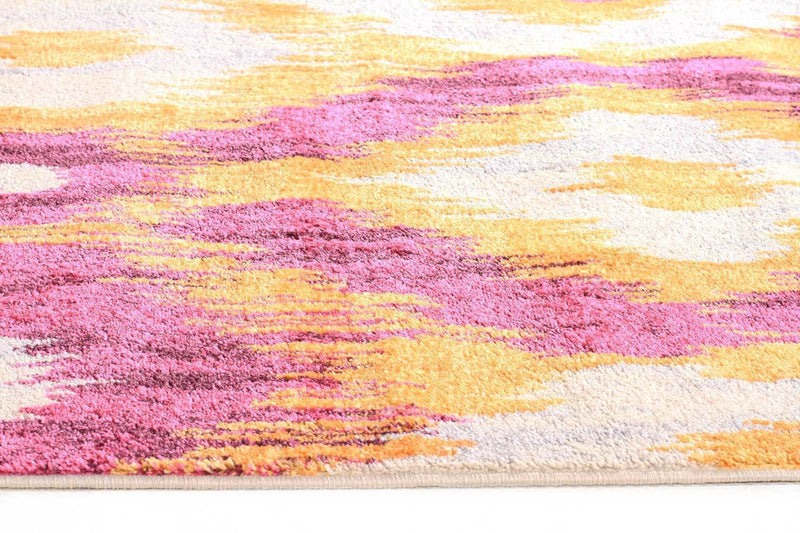 Dimensions-Divinity Burst Aubergine Modern Rug-RUG HOME