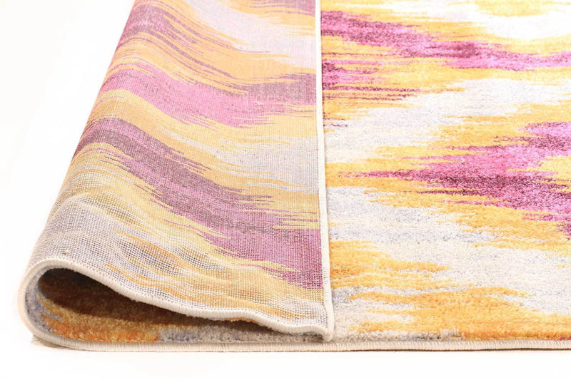 Dimensions-Divinity Burst Aubergine Modern Rug-RUG HOME