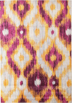 Dimensions-Divinity Burst Aubergine Modern Rug-RUG HOME